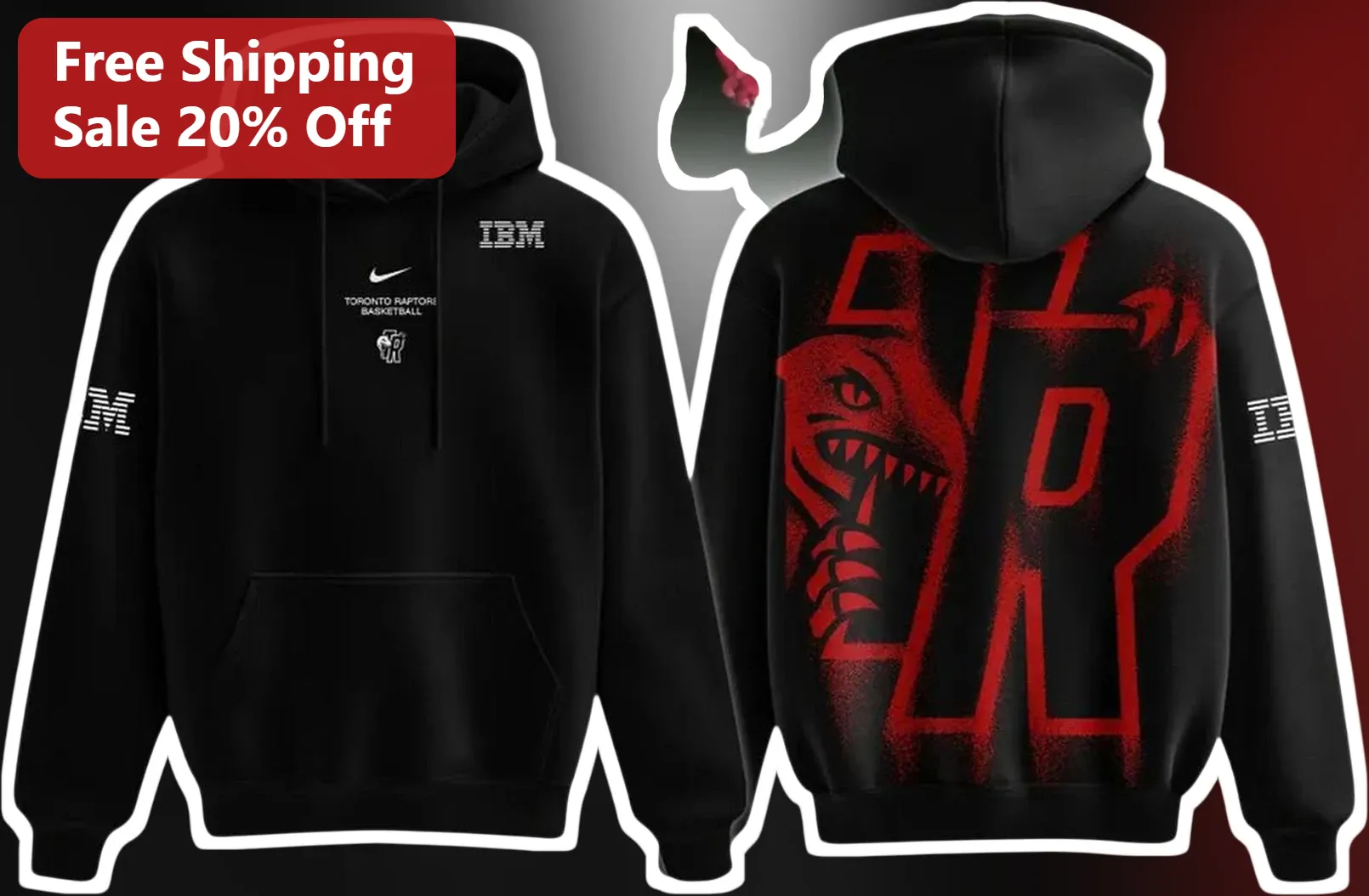 IBM Toronto Raptors Basketball Hoodie