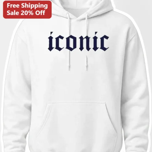 Iconic Gothic Font Hoodie Streetwear Typography Pullover