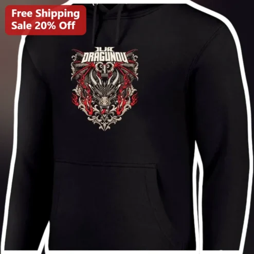 Ilja Dragunov Unbesiegbar Dragon Hoodie Black Wrestling Merch
