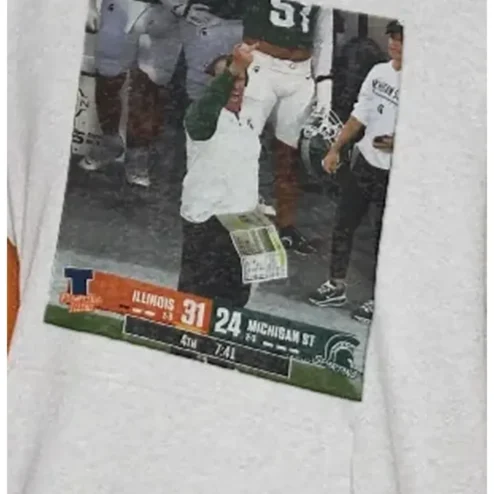 Illinois 31 Michigan St 24 Bret Bielema Celebration Graphic Tee