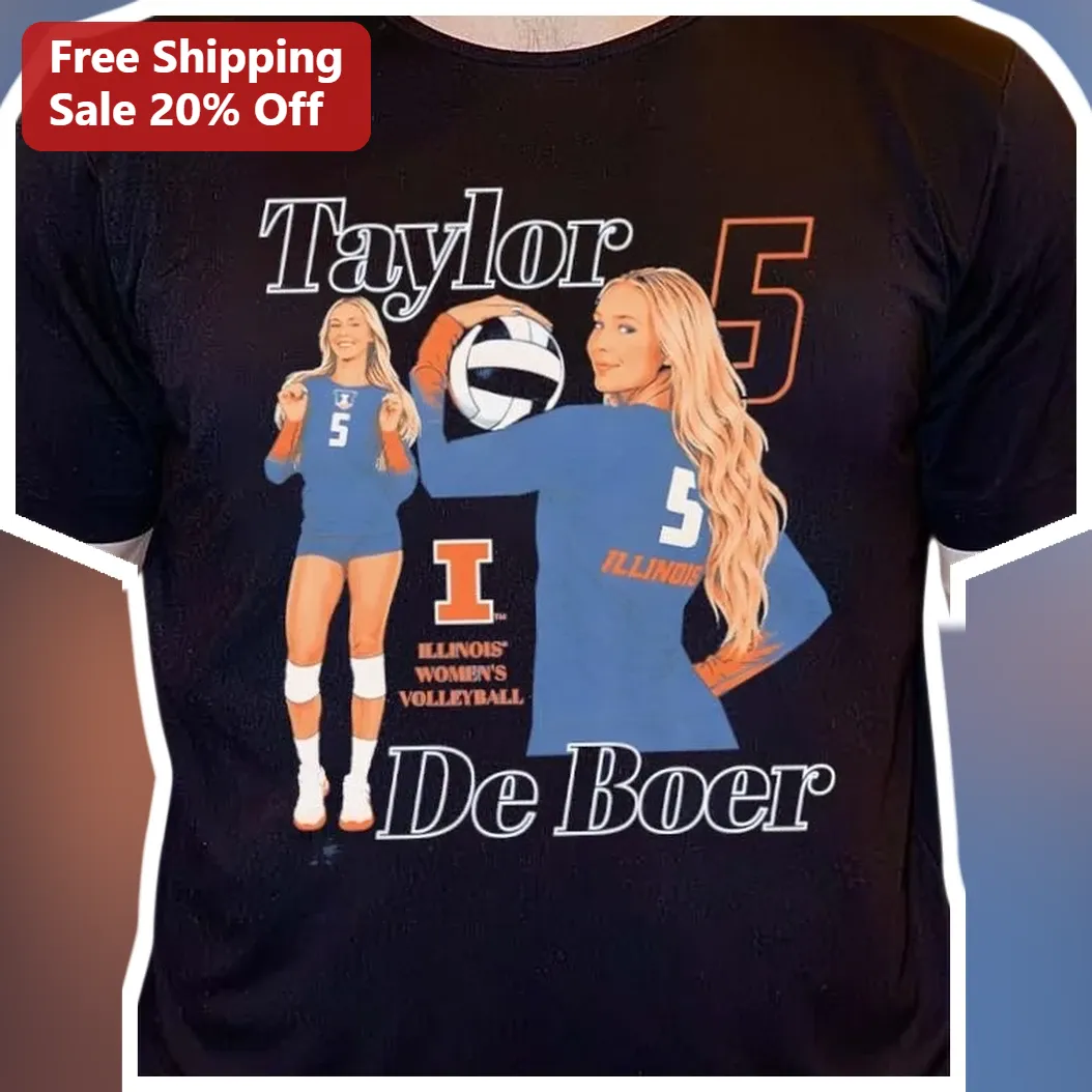 Illinois Women's Volleyball Tee University of Illinois Fighting Illini Fan Shirt
