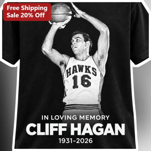 In Loving Memory Cliff Hagan Memorial Tee Basketball Legend Tribute Shirt