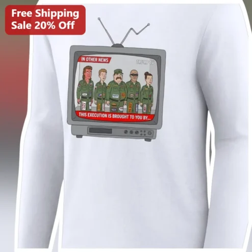 In Other News Trump TV Political Satire Long Sleeve Tee Dark Humor Meme Shirt Gift