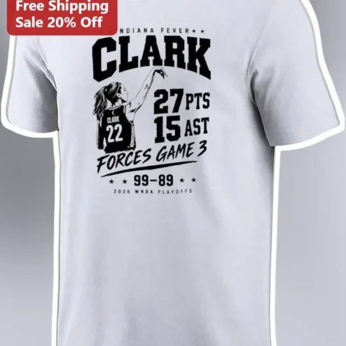 Indiana Fever Forces Game 3 99-89 2026 WNBA Playoffs Caitlin Clark Tee