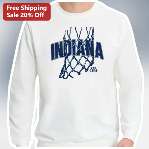 Indiana Hoosiers Basketball Net Crewneck Sweatshirt IU College Fan Gear