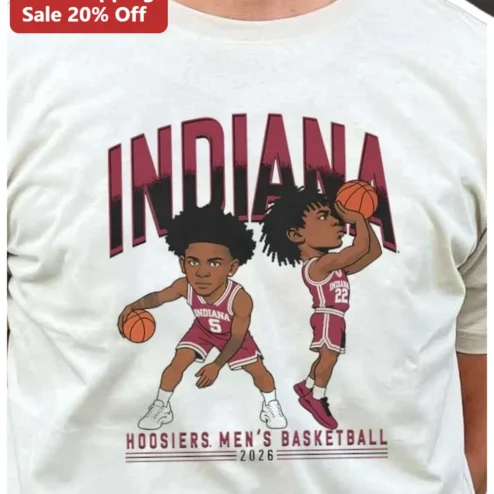 Indiana Hoosiers Men's Basketball Tee IU Hoosiers Fan Gear Game Day Shirt