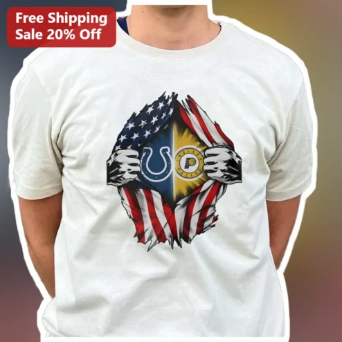 Indiana Pacers Tee Superman Style NFL NBA Crossover Graphic Shirt for Sports Fans