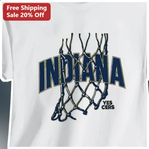 Indiana Yes Cers Tee Basketball Net Graphic Shirt