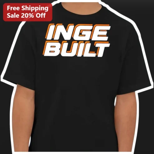 INGE BUILT Graphic Tee Bold Typography Streetwear Shirt for Fans