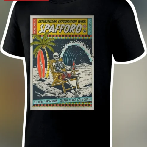 Interstellar Exploration With Spafford The Belly Up Tavern Solana Beach Tee