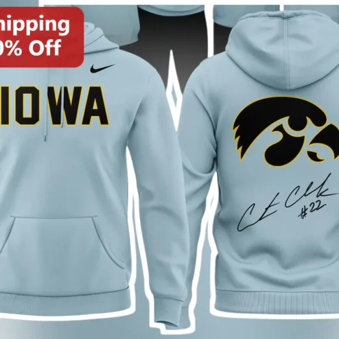 Iowa Hawkeyes CJ Baxter Signature Pullover Hoodie University of Iowa Fan Gear