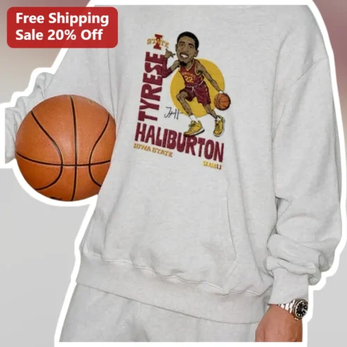 Iowa State Tyrese Haliburton Retro College Basketball Sweatshirt