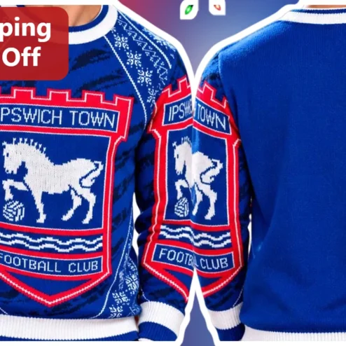 Ipswich Town Football Club Ugly Christmas Sweater