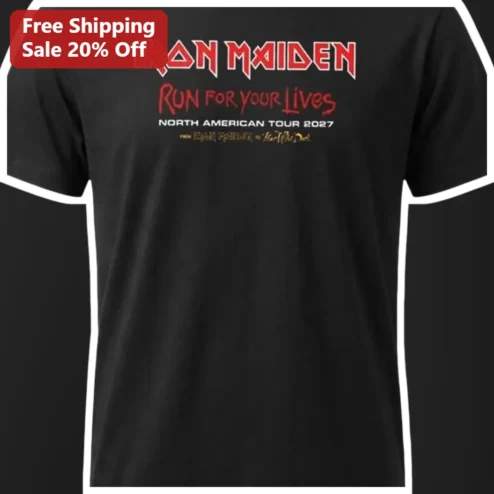 Iron Maiden Run For Your Lives North American Tour 2027 Tee
