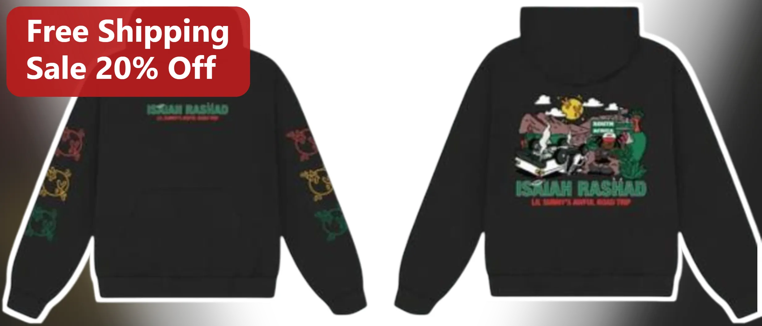 Isaiah Rashad Lil Sammy's Africa Road Trip Hoodie