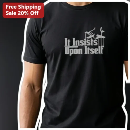 It Insists Upon Itself Tee Ralph Waldo Emerson Self-Reliance Quote Literary Gift