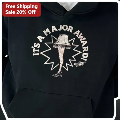 It'S A Major Award! Leg Lamp Hoodie A Christmas Story Graphic Pullover Gift