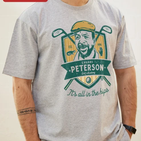 It's All in the Hips Funny Golf Caddyshack Bill Murray Vintage Crest Tee