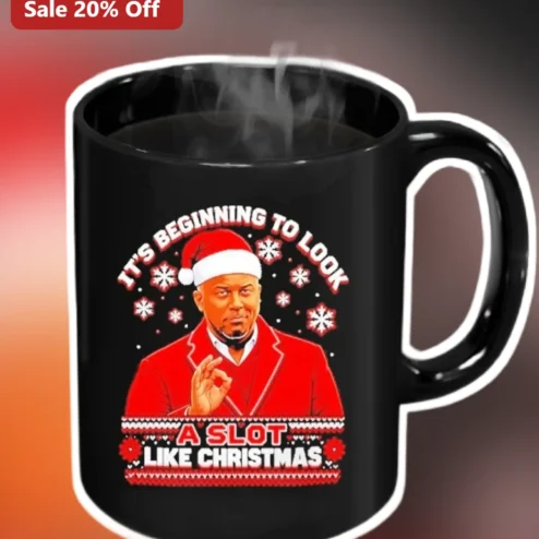 It's Beginning to Look a Slot Like Christmas Mug Funny Gambling Holiday Gift for Men Women