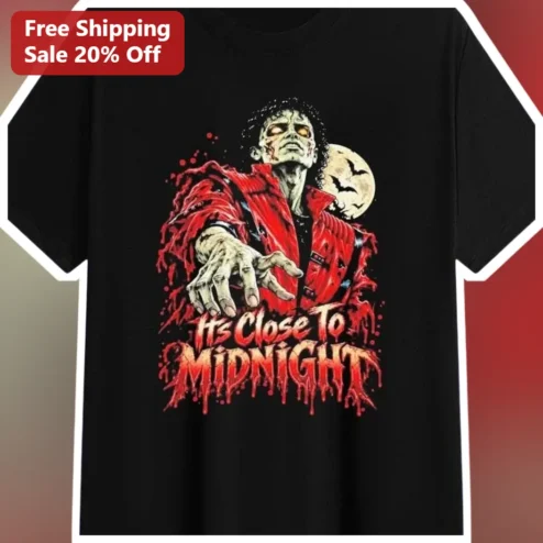 It's Close To MIDNIGHT Ash Williams Evil Dead Graphic Tee Halloween Horror Movie Gift