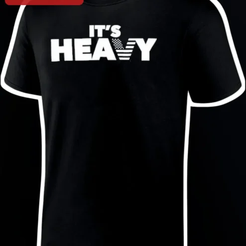 It's Heavy Patriotic American Flag Graphic Tee Bold Distressed Gym Shirt for Men Women