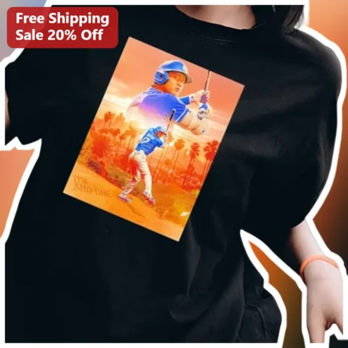 IT'S SHO-TIME Shohei Ohtani Dodgers Baseball Fan Tee