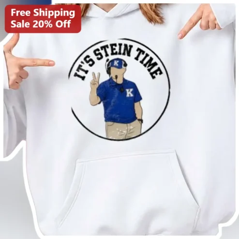 It's Stein Time Hoodie Kevin Stein Baseball Manager Graphic Pullover for Kansas City Royals Fans