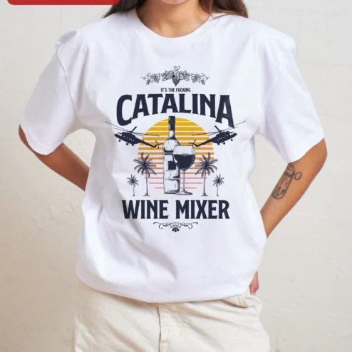 It's The F***ing Catalina Wine Mixer Step Brothers Graphic Tee Funny Movie Quote Shirt
