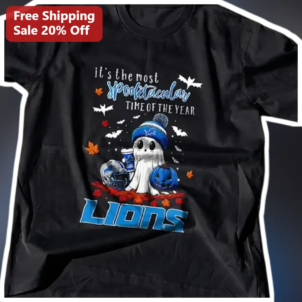 It's The Most Spooktacular Time Of The Year Detroit Lions Halloween Tee