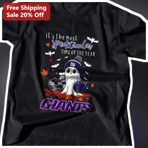 It's The Most Spooktacular Time Of The Year Giants Halloween Ghost Tee
