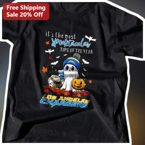 It's The Most Spooktacular Time Of The Year Los Angeles Chargers Halloween Tee