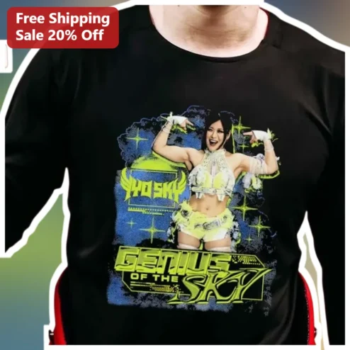 Iyo Sky Genius of the Sky WWE Wrestling Fan Tee