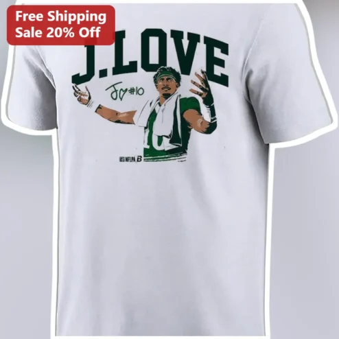 J.LOVE Jaylen Waddle Signature Graphic Tee Miami Dolphins NFL Fan Apparel