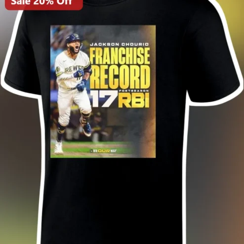 Jackson Chourio Franchise Record Postseason Tee