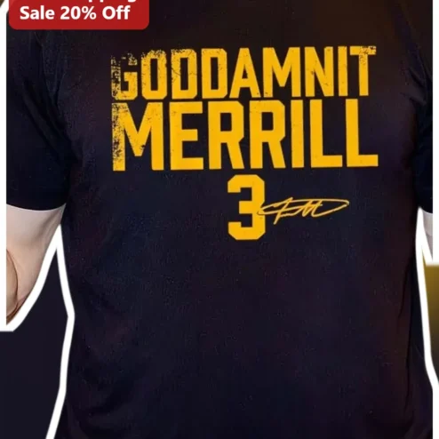 Jackson Merrill Goddamnit Tee Vintage Distressed Signature Graphic T-Shirt for San Diego Padres Fans