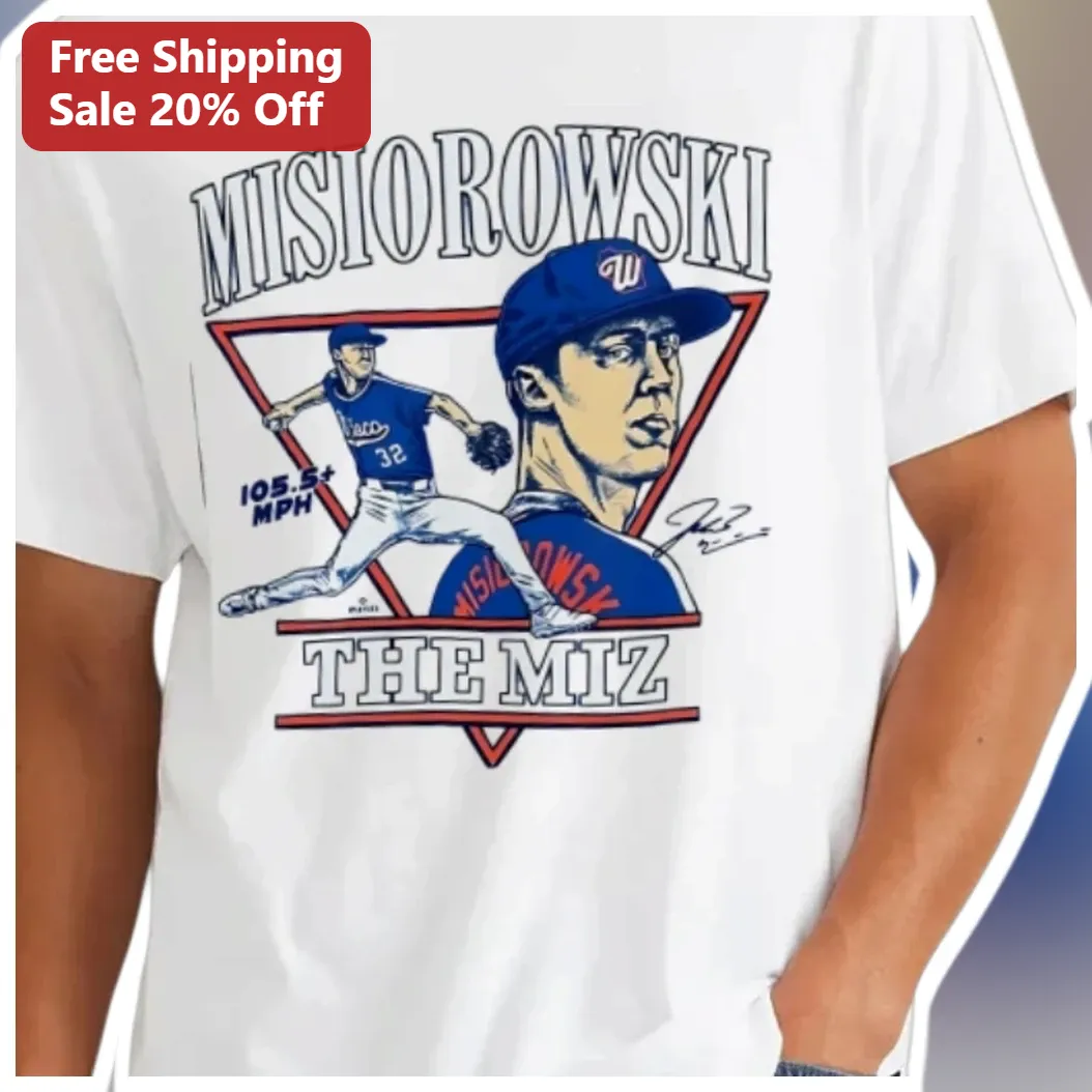 Jacob Misiorowski The Miz 105.5+ MPH Tee Milwaukee Brewers Baseball Pitcher Gift