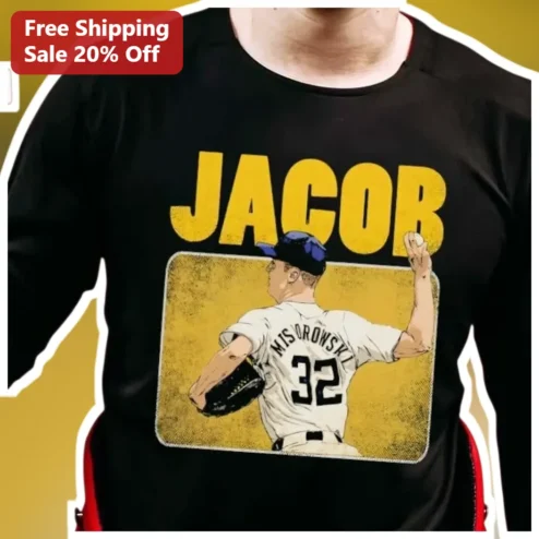 Jacob Misiorowski Vintage Baseball Pitcher Custom Name Tee