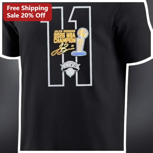 Jalen Brunson 2026 NBA Champion Knicks #11 Tee