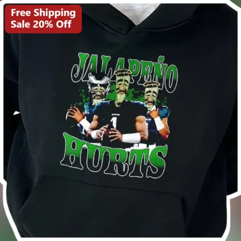 Jalen Hurts Jalapeño Meme Hoodie Funny Philadelphia Eagles Fan Gift