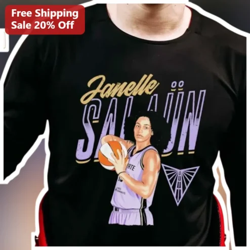 Janelle Salaun Basketball Player Graphic Tee WNBA Fan Apparel Gift