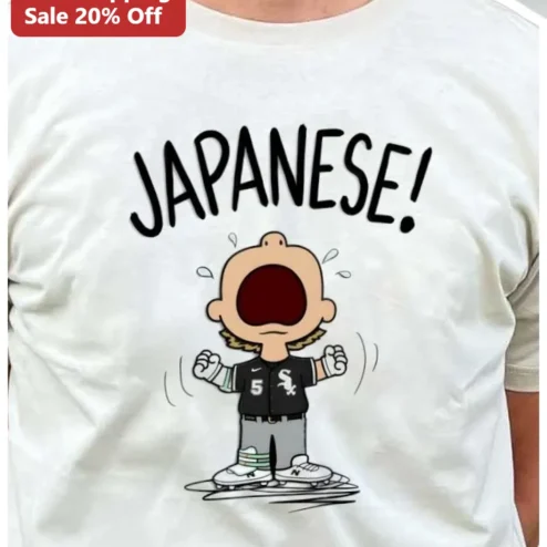 JAPANESE! Linus Van Pelt Peanuts White Sox Graphic Tee