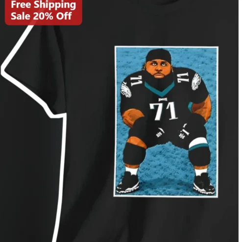 Jason Kelce Philadelphia Eagles Center Caricature Tee NFL Football Fan Gift