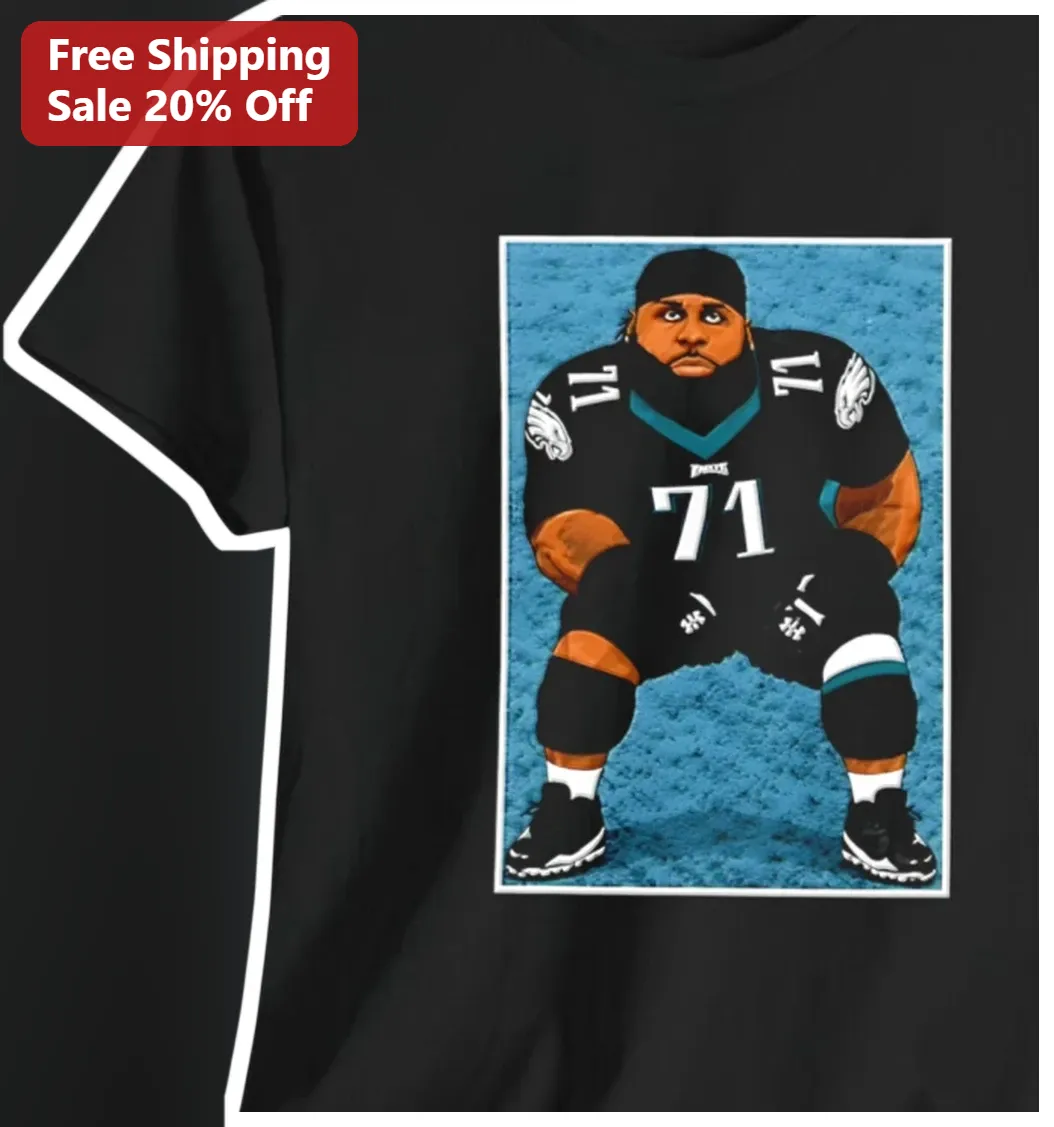 Jason Kelce Philadelphia Eagles Center Caricature Tee NFL Football Fan Gift