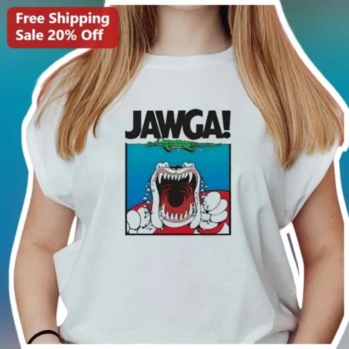JAWGA! Bulldog Gator Pun Graphic Tee Funny Southern Slang Shirt Gift
