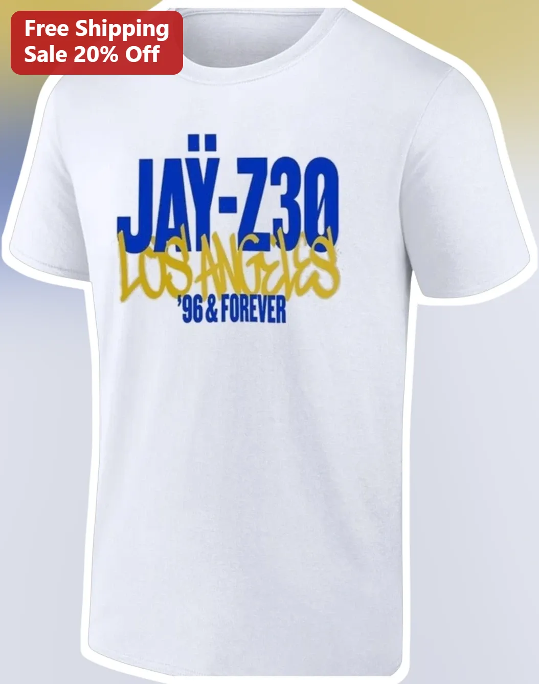 Jay-Z Los Angeles '96 Forever Tee Hip Hop Legend Graphic Shirt