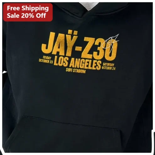 JAY-Z30 Los Angeles SoFi Stadium Concert Hoodie available at our Chicago, Illinois warehouse