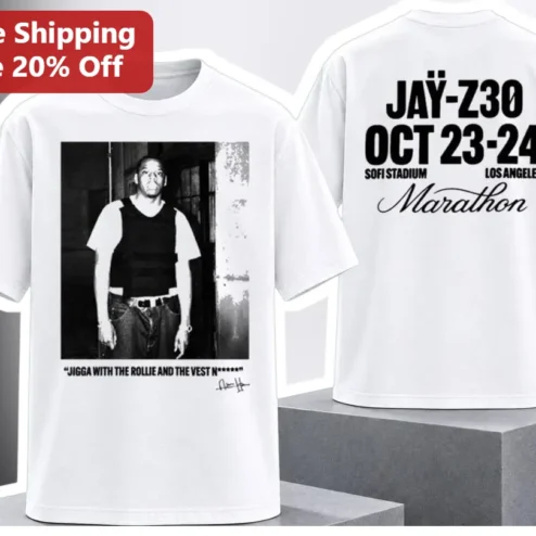 JAY-Z30 SoFi Stadium Los Angeles Marathon Tee Concert Merch