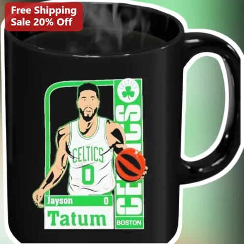 Jayson Tatum Boston Celtics Mug NBA Basketball Fan Gift Coffee Cup