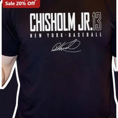 Jazz Chisholm Jr. New York Baseball Tee Signature Brandon Chisholm Jr. Gift for Yankees Fans