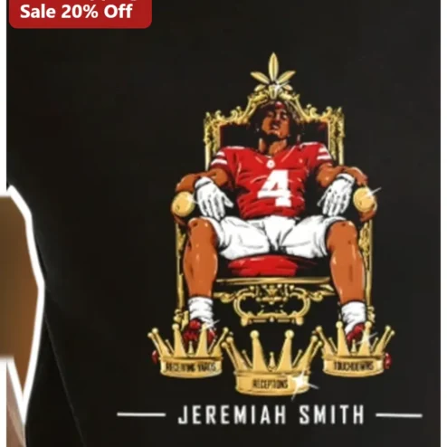 Jeremiah Smith Tee Ohio State Buckeyes Football Player Throne Graphic Shirt
